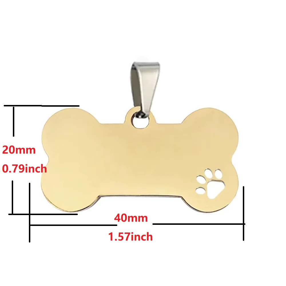 Stainless Steel Dog Tag For DIY Personalized Name For CO2 Fiber Semi-conductor Laser Marking Engraving Machine TS2 TTS-55
