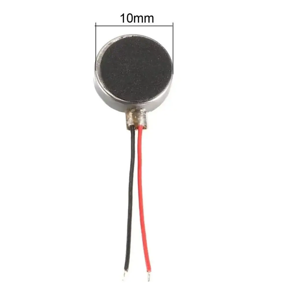 10Pcs DC 3V 3-5V Micro Vibration Motor 1027 1030 1034 1234 10000-12000rpm Flat Vibration Motor Wire Connection