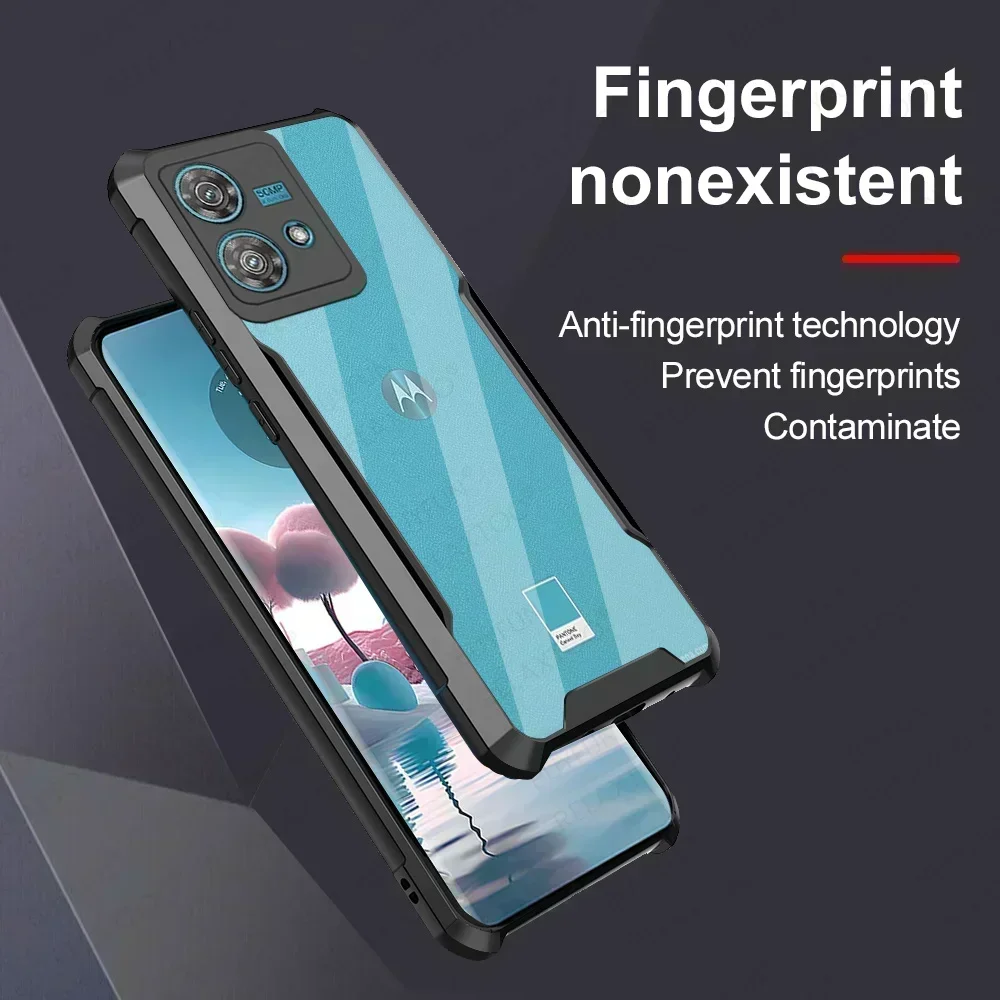 Чехол для Motorola Edge 40 Neo, акриловый прозрачный противоударный чехол на Moto Rola Edge40 40Neo Edge40Neo 5G, защитный чехол