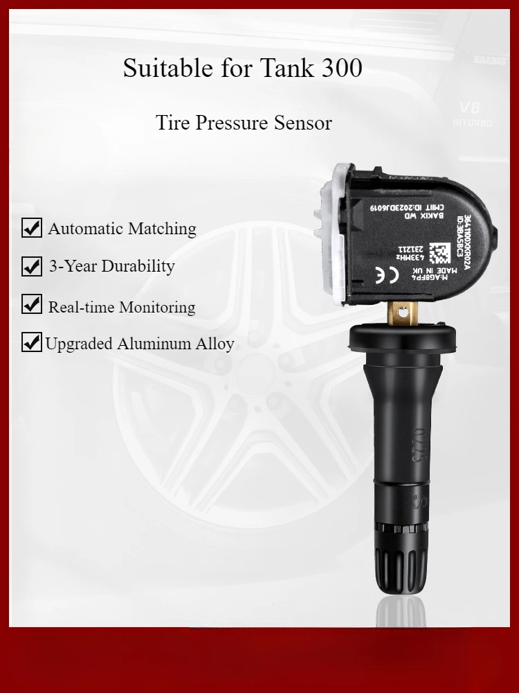 For Tank 300 Tire Pressure Sensor Monitor Module Tire Pressure Monitoring Detection Battery Air Pressure Sensor