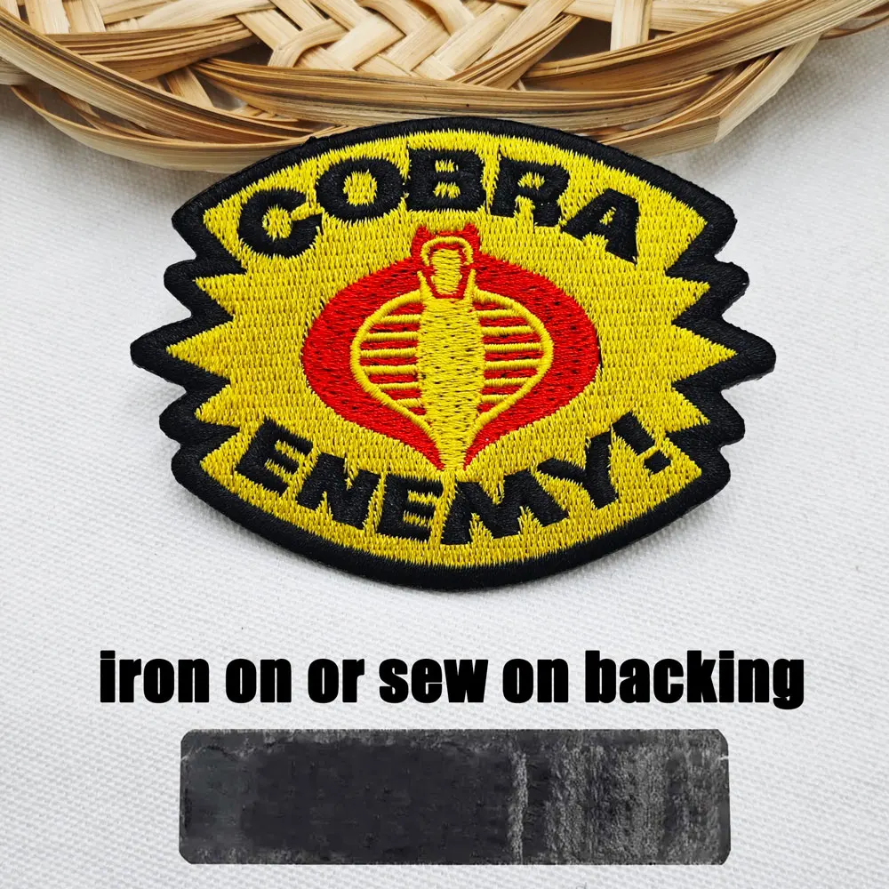 رقعة ملابس مطرزة لعدو الكوبرا، يمكن تزيين حقيبة الظهر وخياطة يدوية #3