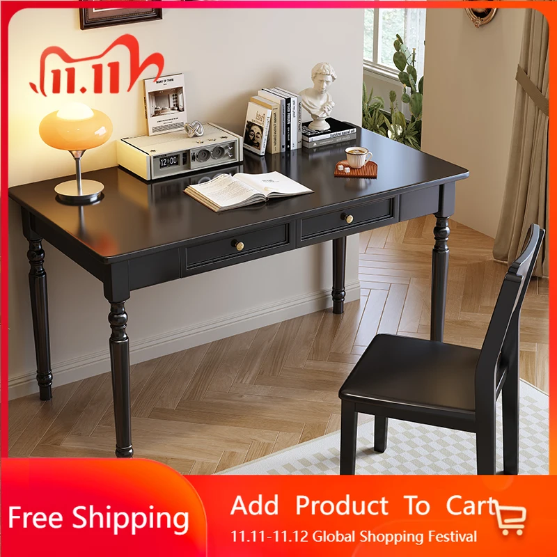 

Nordic European Office Desk Aesthetic Design Wooden Study Computer Office Desk Luxury Executive Escrivaninha Unique Furniture