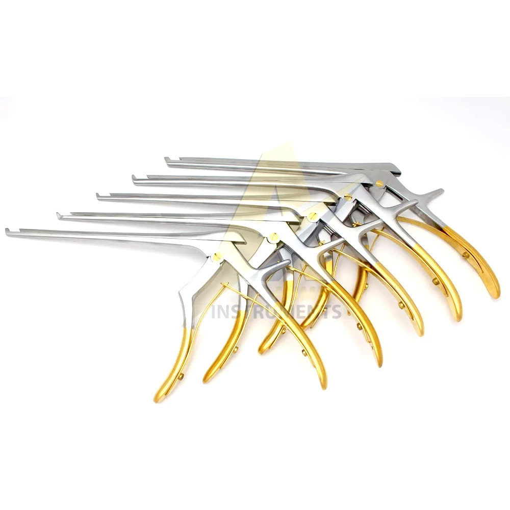 New Arrival Product Kerrison Rongeurs 7 1  2  3 4 5mm Up 45 Gold Handle Orthopedic Instruments By SUAVE SURGICAL  INSTRUMENTS