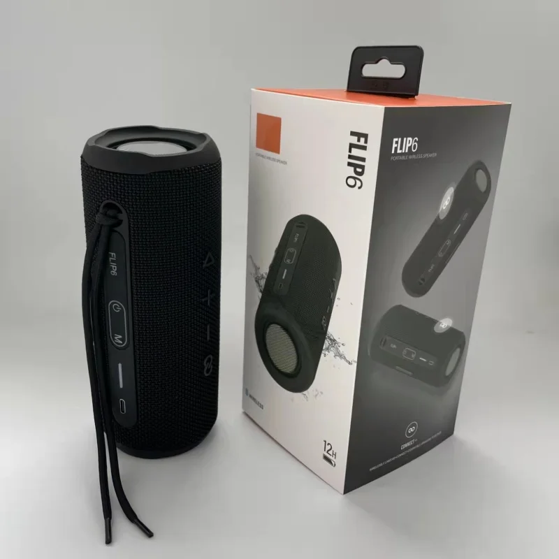 

Flip 6 portable Bluetooth speaker with card insertion waterproof support TWS series connection for home and outdoor speakers