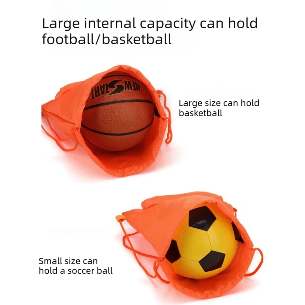 Football Drawstring Gym Bag Large Capacity Swimming Bag Multi-Color Sports Backpack for Training Travel Gift for Men Women
