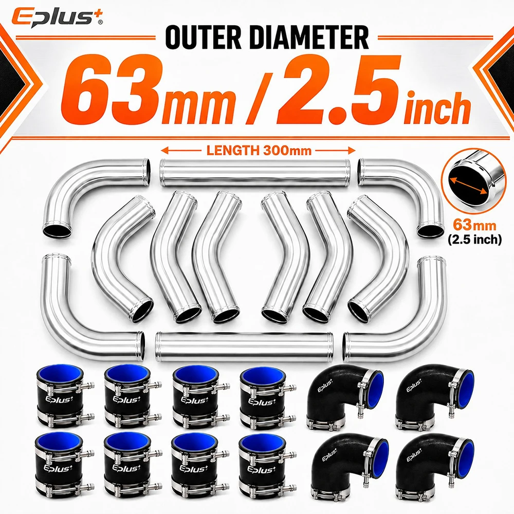 Système de refroidissement uni - Intercooler Piping Kit Aluminum 2.5 Inch avis et prix