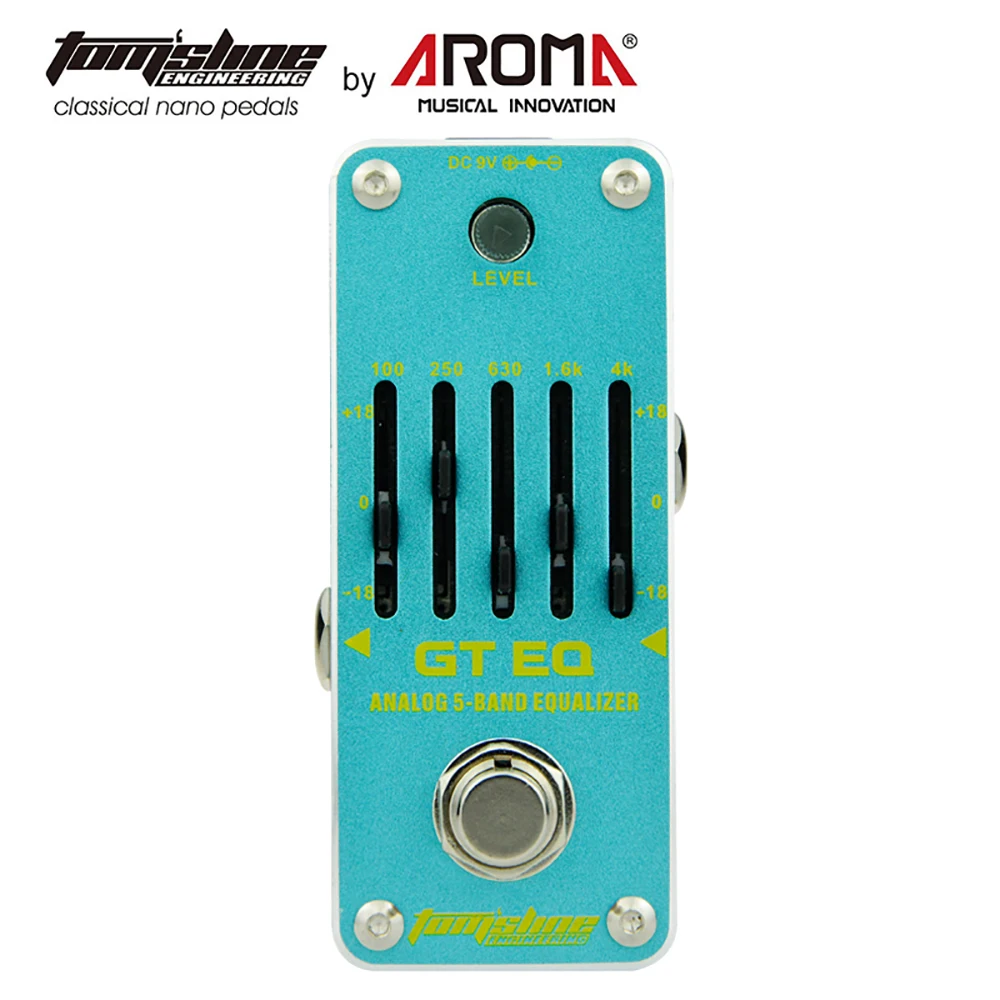 Aroma AEG-3 EQ Electric Guitar Effects Pedal 5-band Tone Tuning Equalizer Adjustable Effect Depth True Bypass Guitar Pedal