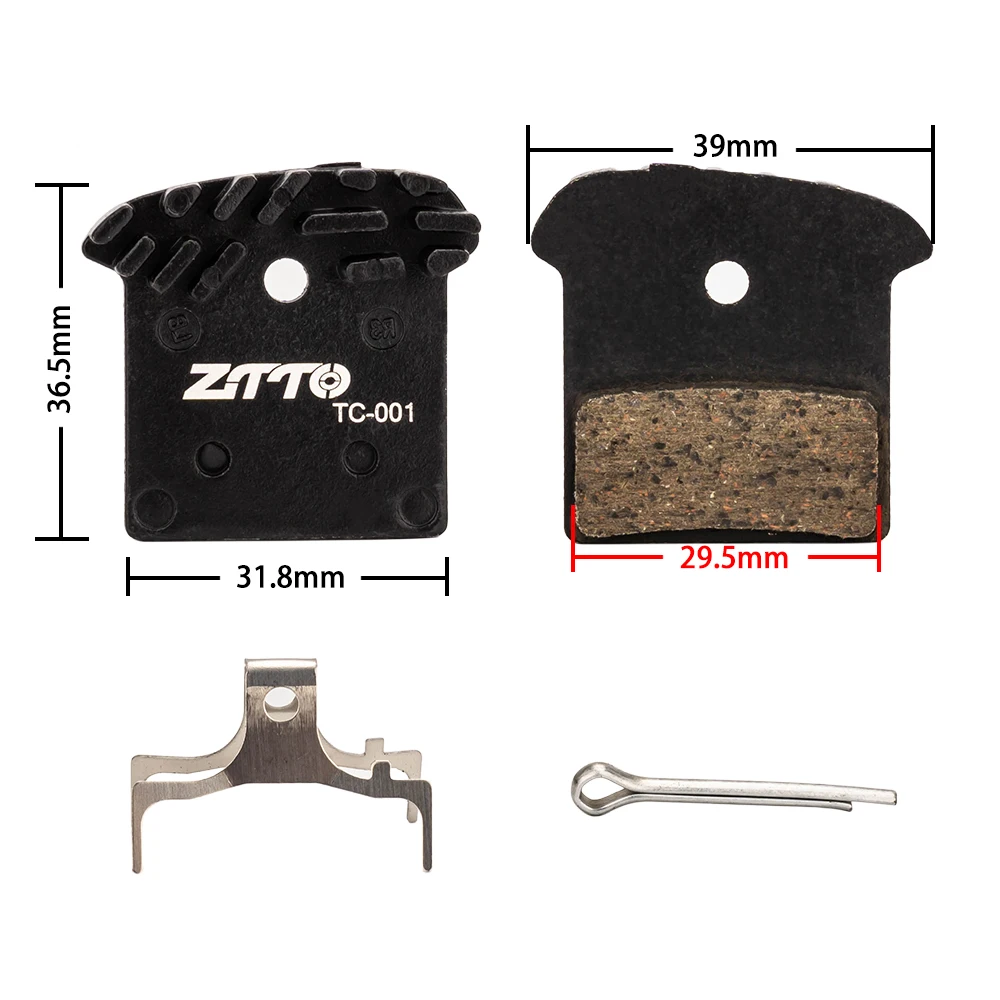 1 Pair ZTTO MTB Ceramic Full Metallic Resin Ice Cooling Tech Brake Pads ForM9000 M9020 M985 M8100 M785 M8000 G03A G04S J04C J03A