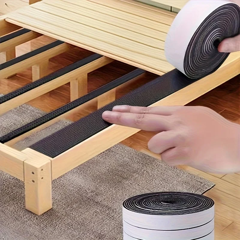 1pc 4/2m Anti-Slip Furniture Pads, Self-Adhesive Cuttable Rubber Foam Tape, Furniture Floor Protectors Grippers to Stop Sliding