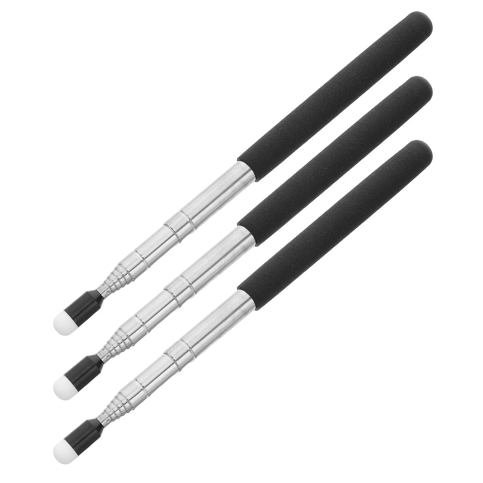3Pcs Retractable Teaching Extendable Metal Rod Chalkboard Whiteboard Portable Teacher Tool Classroom