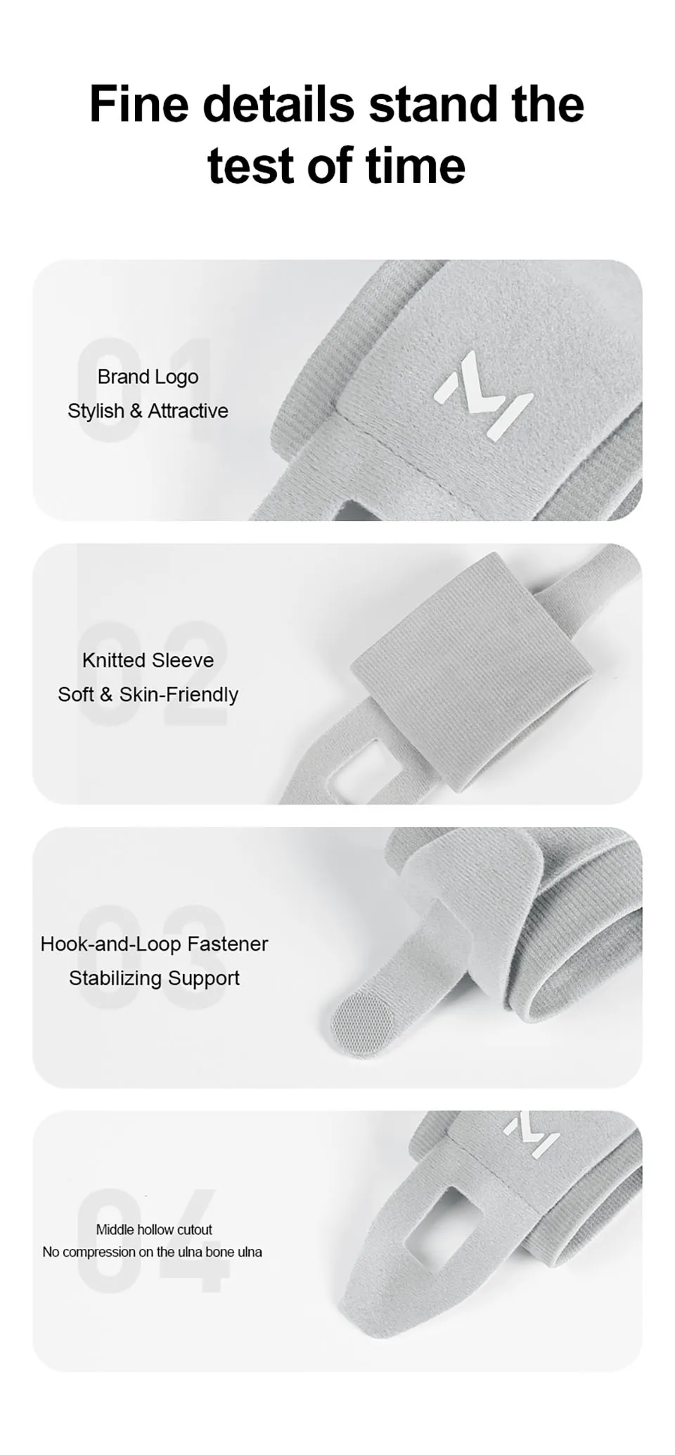 GTUBIKE 1 Stück Verstellbare Handgelenkbandage Sport-Handgelenkstütze Schwarz Gewichtheber-Handgelenkband für Männer & Frauen Badminton Tennis Fitnessstudio – Detail 9