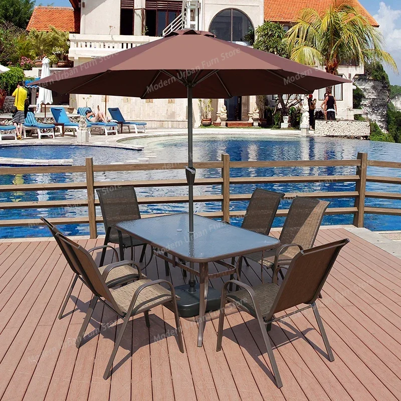Balcony Garden Outdoor Tables Luxury Nordic Lounge Minimalist Outdoor Tables Modern Armchair Set Di Mobili Da Giardino Furniture