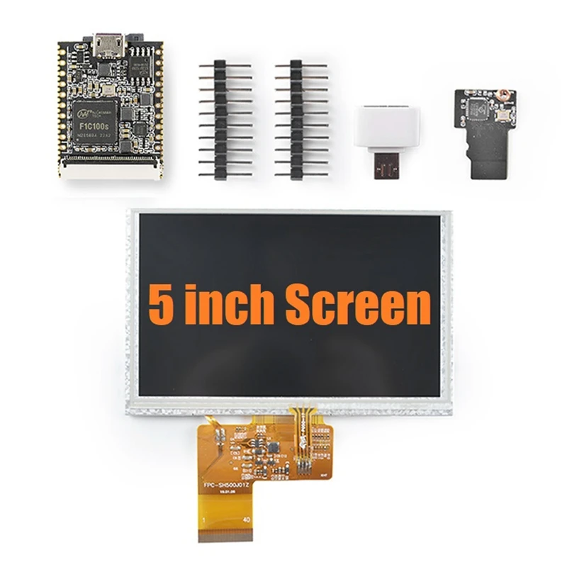 Voor Sipeed Lichee Nano Moederbord + 5 Inch Scherm + Wifi Module F1C100S Development Board Voor Linux Programmeren Leren