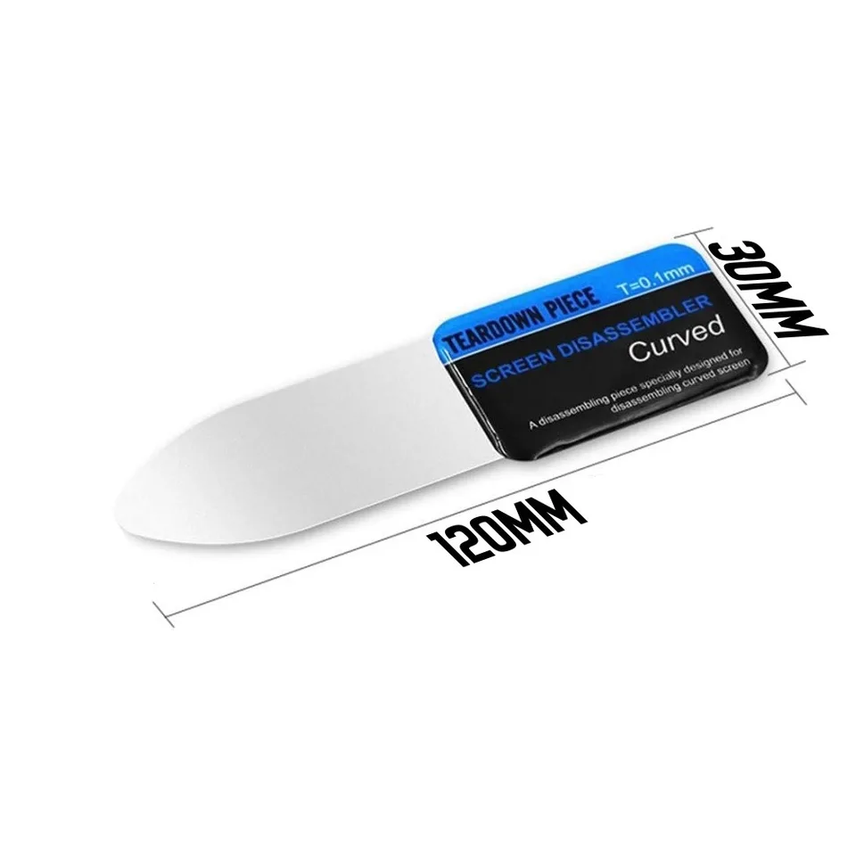 1/2/3 piezas de herramientas de apertura para pantallas curvas LCD de teléfonos móviles, tarjetas de palanca, acero inoxidable delgado y flexible 4