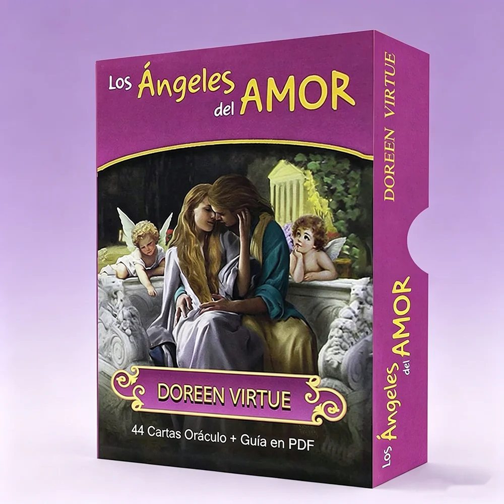 Spanish Doreen Virtue Angel Series Oracle Cards Angel Dreams Oracle Cards Tarot Cards for Beginners with PDF Guidebook