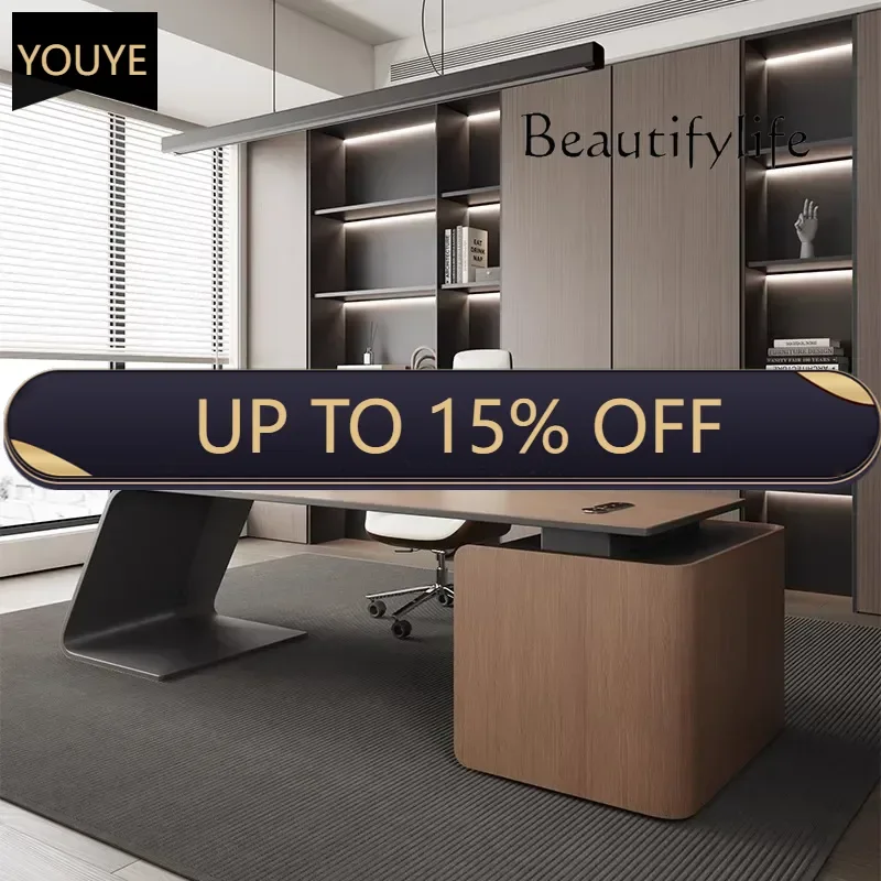 

Q-менеджер конференций, роскошный дизайн офисного стола, дизайнерский высококачественный уникальный босс-стол для чтения, индивидуальный Escritorio