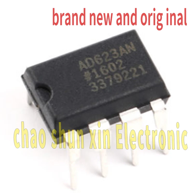 Ad623Anz Brand New Original Dip-8 Single Power Rail to Rail Low Cost Instrument Amplifier Chip