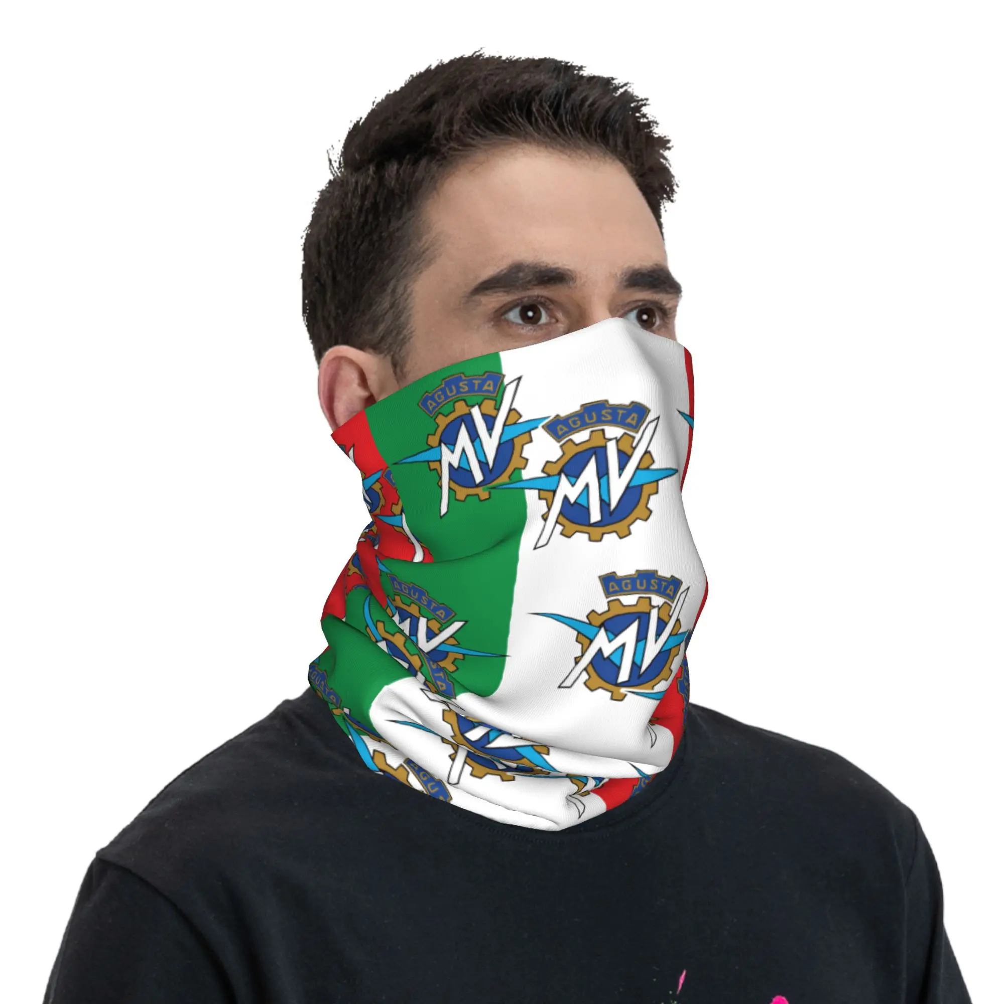 مخصص إيطاليا العلم M-Mvs باندانا الرقبة الجراب للتزلج التخييم النساء الرجال التفاف وشاح بالاكلافا أكثر دفئا