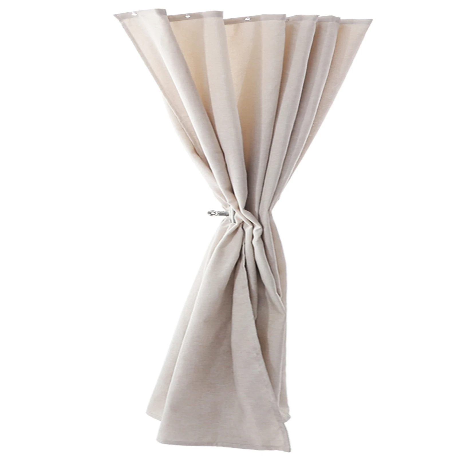 

Waterproof Shower Curtain Extra Large Plain Color Bath Curtains for Bathroom Linen Material Reusable Suitable for Home Hotel