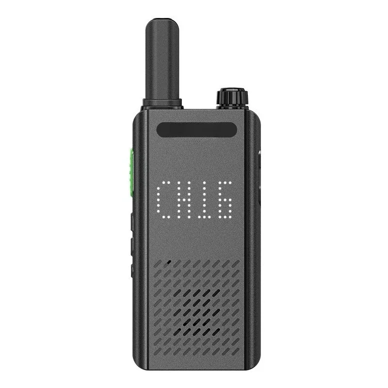 2 PCS 15mm Ultra-thin Mini Walkie Talkie Type C Charging Long Range Communication Set Two Way Radios