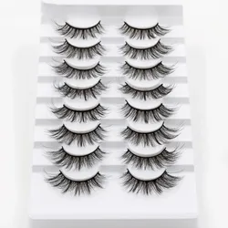 IEEYEEY 5/ 8 pairs natural eyelashes 3D dramatic mink eyelashes soft and long false eyelashes Makeup Eyelash Extension