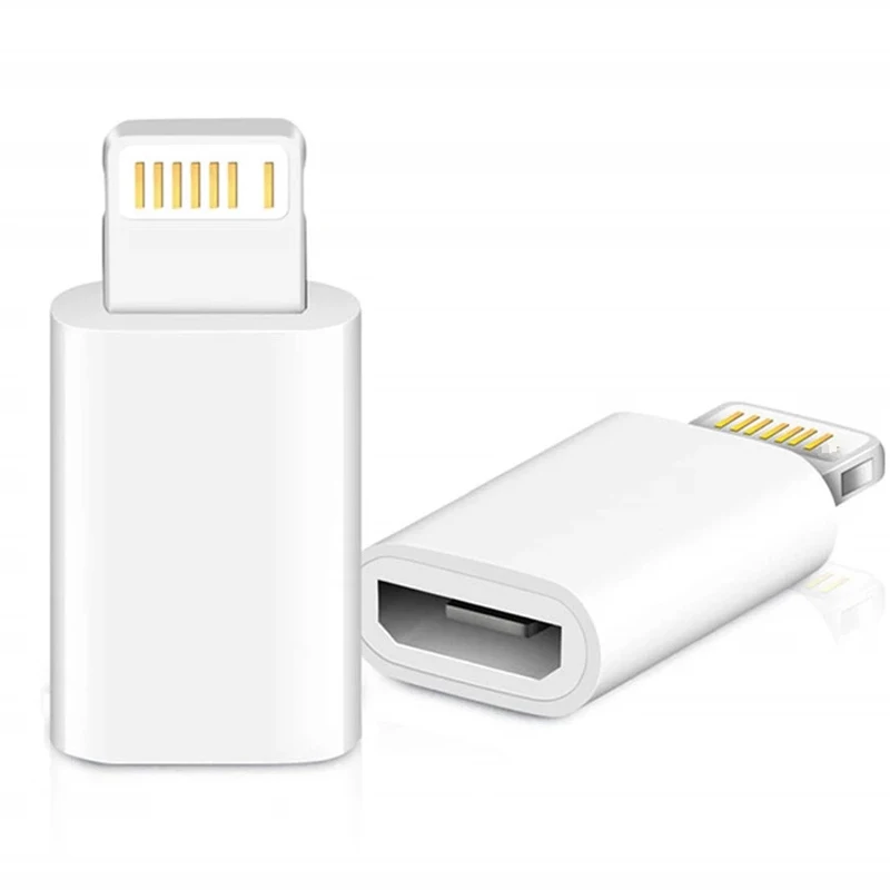 Mini OTG Micro Usb Zu Blitz Adapter Für IPhone 12 11 Pro XS Max XR X 10 8 7 Plus microusb Männlichen Zu Ios 8Pin Weibliche Connecor