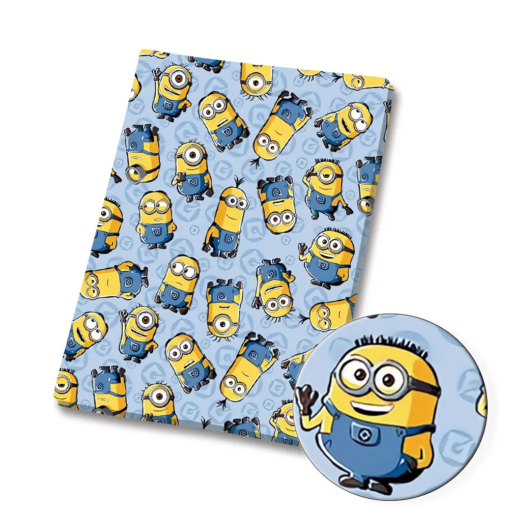 BEAST KINGDOM minions Cartoon cotton fabric Patchwork Tissue Kid Home Textile Sewing Doll Dress Curtain Polyester cotton Fabric