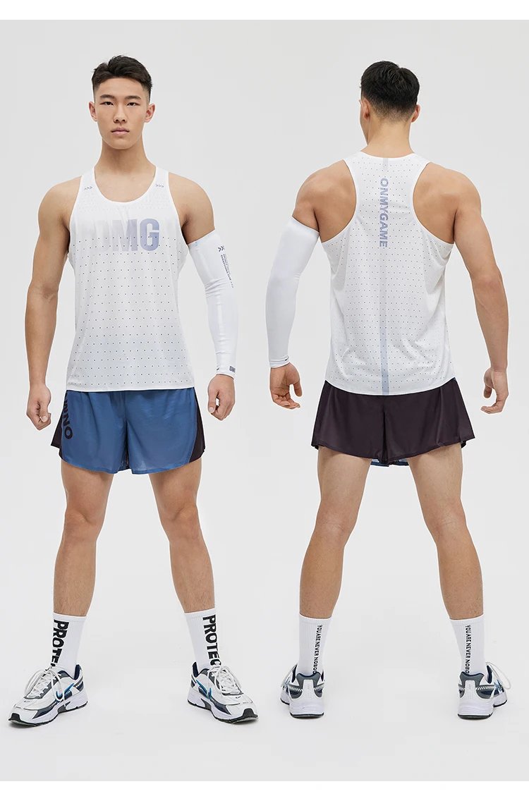 DROZENO Vest Men's Sports Sleeveless Tight Fitness Clothes Training Running Quick-drying Clothes