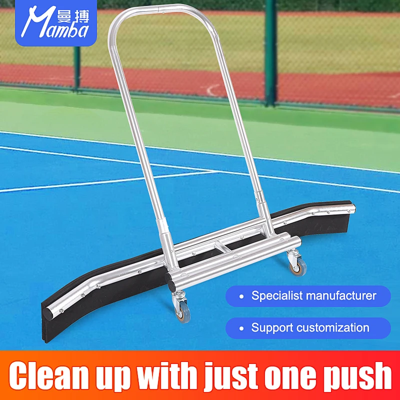 

Professional Tennis Court Equipment Aluminum Alloy Court Squeegee Handheld Indoor/Outdoor Water Pusher Floor Scraper Court Wiper