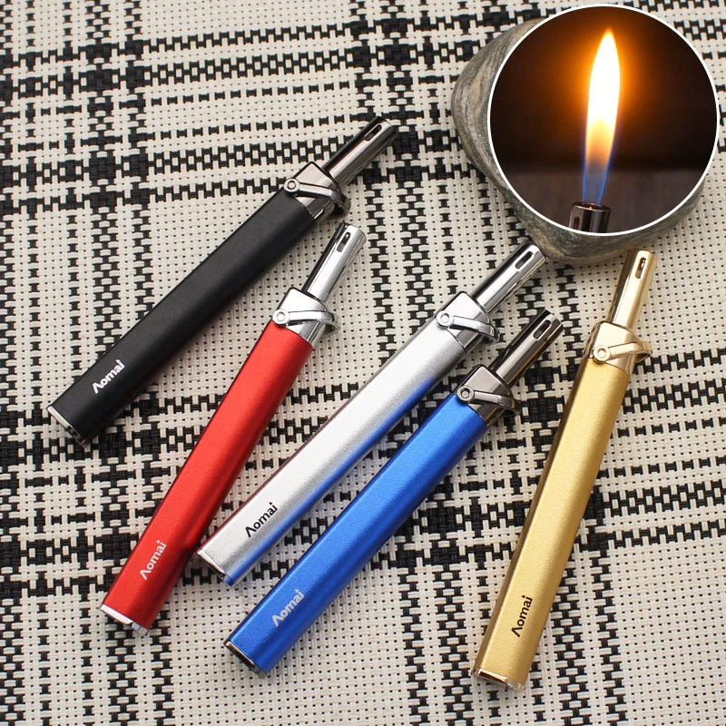 Portable Mini Bar Inflatable Lighter Lighter Metal Butane Gas Easy Ignition Kitchen Home Outdoor Cigar Pipe Camping Lighter - Image 4