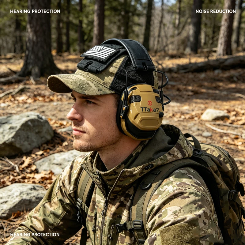 Shooting Ear Muff - Auriculares Electrónicos para Tiro, Protección Auditiva,