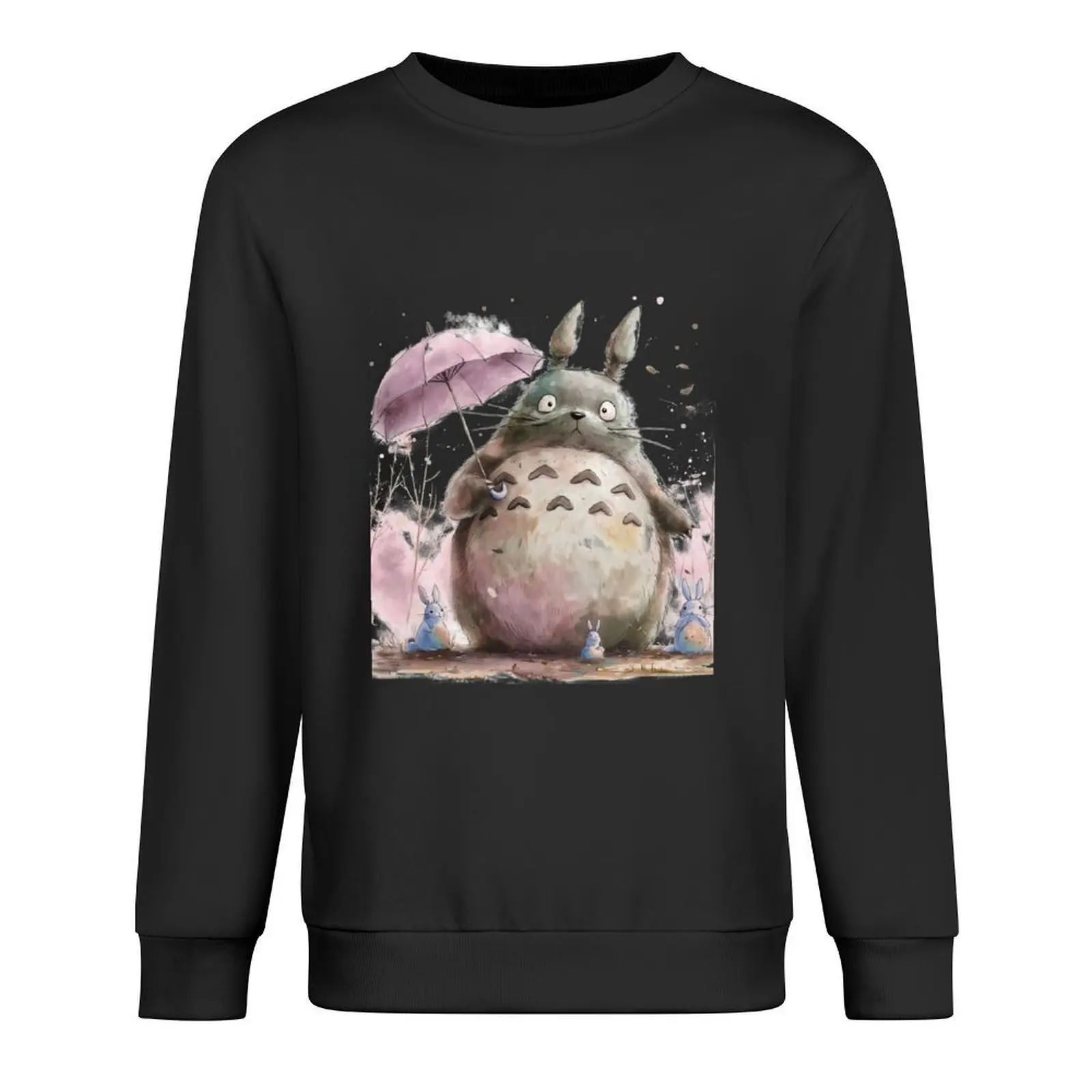 

Bunny with umbrella Pullover men's sweat-shirt set clothes for men men clothing tracksuit new in hoodies & sweat-shirt