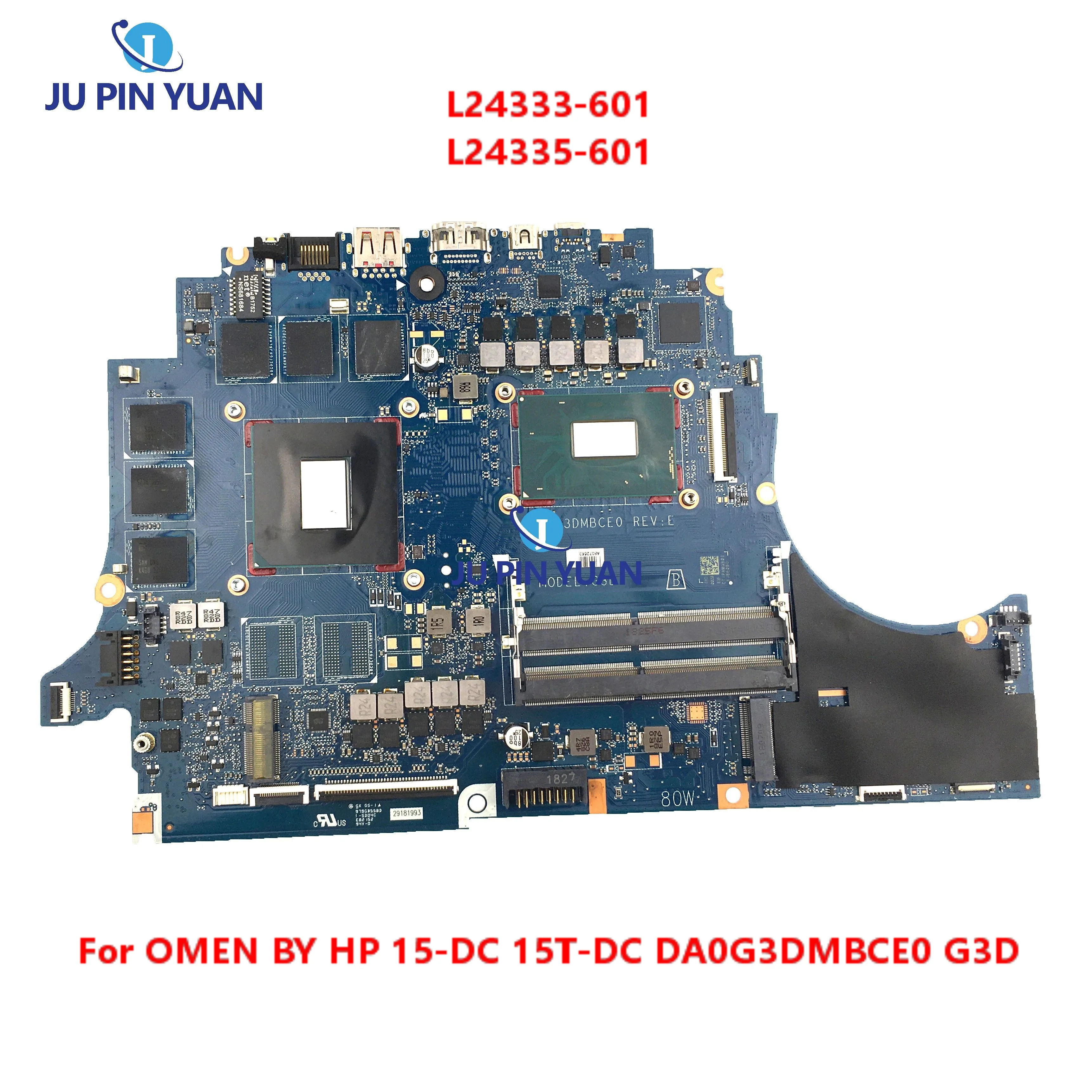 

L24333-601 L24335-601 For OMEN BY HP 15-DC 15T-DC Laptop Motherboard DA0G3DMBCE0 G3D Mainboard Tested