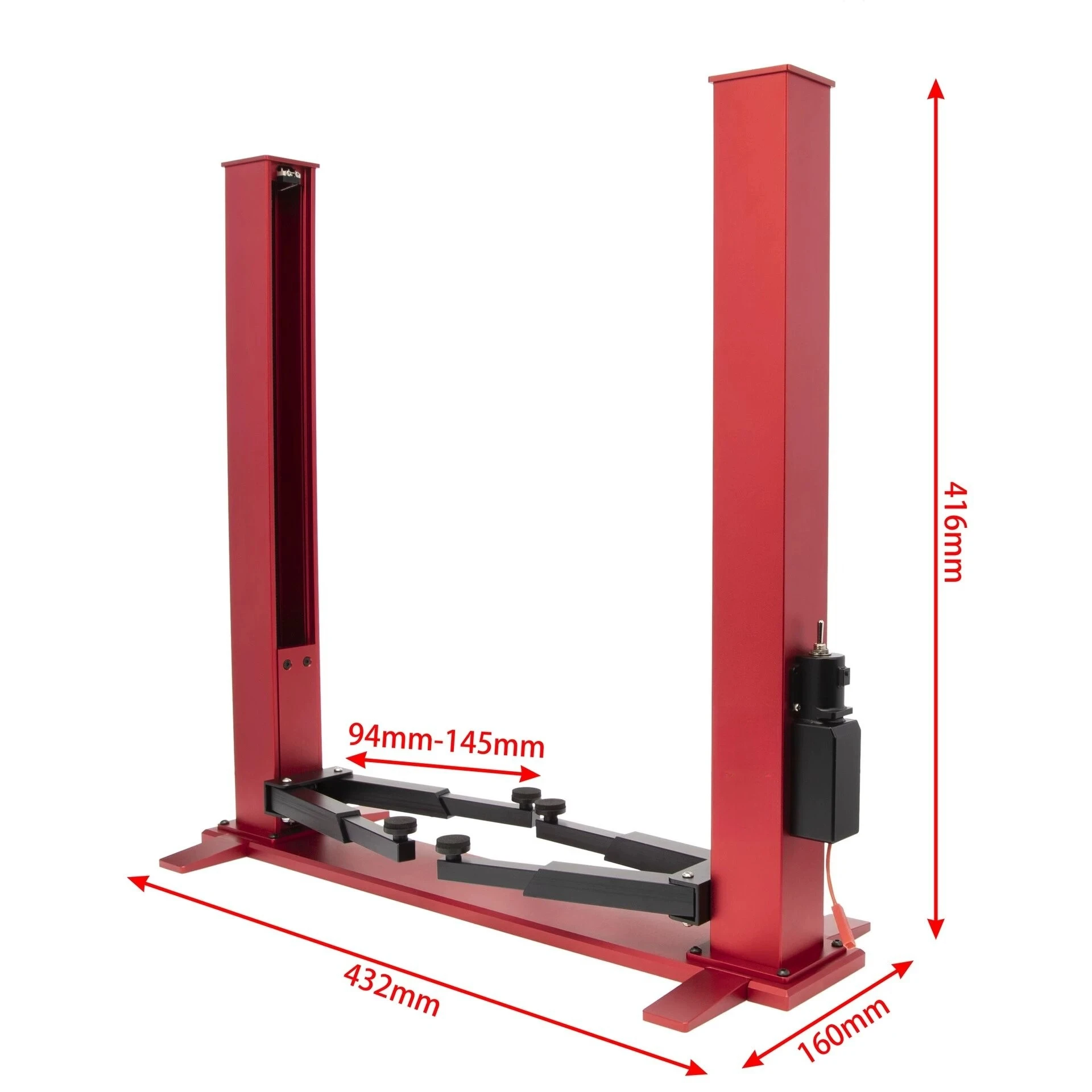 1pcs 1/10 1/8 Scale RC Car Two-Post Lift Garage Scenes Automatic Lift Dual Motor Gantry for Garage Series