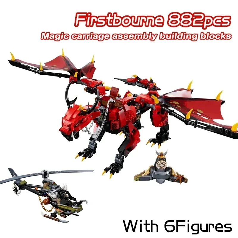 998pcs Firstbourne Building Blocks Model Fit 70653 Dragon Toys for Children Christmas Gift