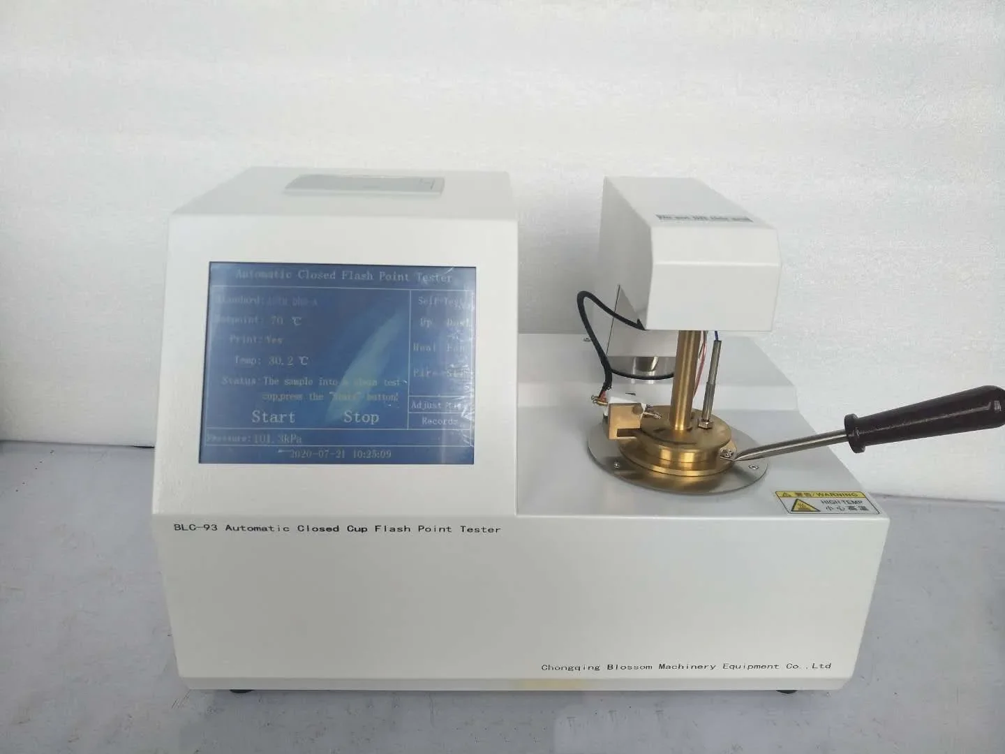 Oil Analysis Instruments ASTM D93 Closed Cup Flash Point Tester