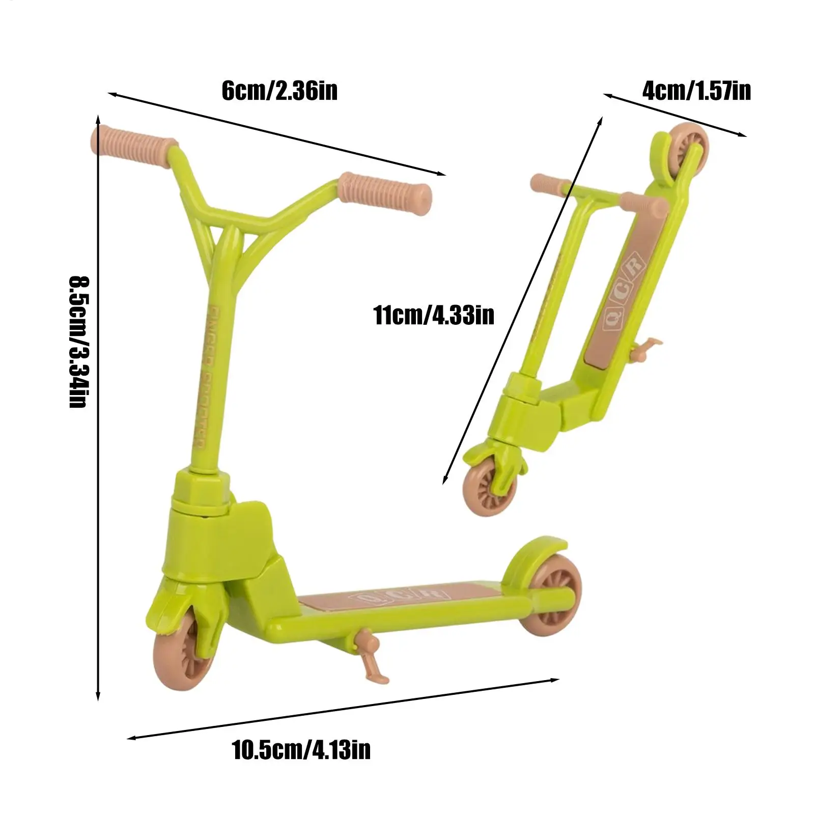 Finger Scooter Two Wheel Foldable Non-Slip Desk Gadget Fingertip Scooter for Kids Party Home School Travel Fidget Entertainment