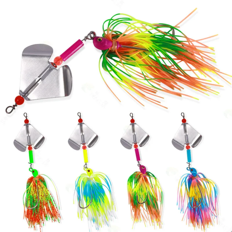 Señuelo de Pesca Giratorio Micro Mini para Superficie, Tipo Spinner, con Diseño de Hombre con Bigote, para Pesca Deportiva