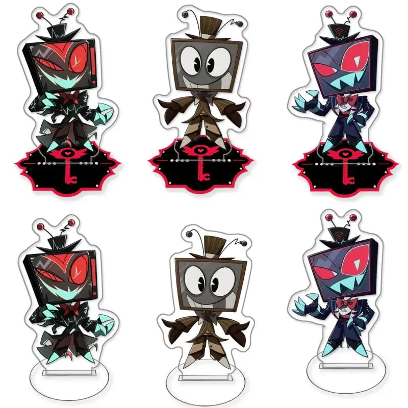 

Anime Acrylic Standing Plates for Hazbin Hotel Angel Vox Alastor Charlie Acrylic Standee Desktop Stand Decoration Toy Gifts
