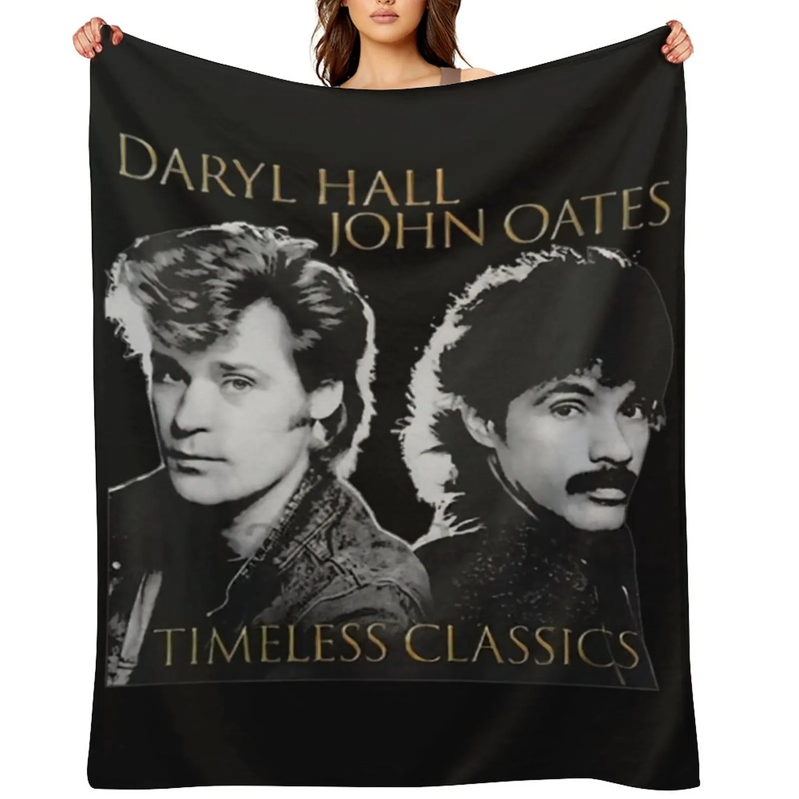 Daryl and John Throw Blanket Comforter Thermals For Travel Retros Blankets For Sofas valentine gift ideas Shaggy Blankets
