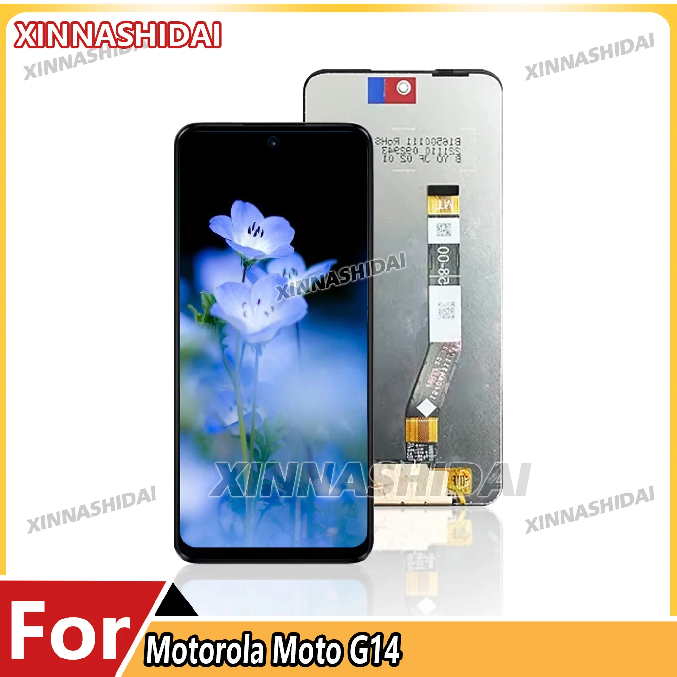 Pantalla LCD de 6,5 pulgadas para Motorola Moto G14 XT2341 XT2341-2, repuesto de ensamblaje de digitalizador con pantalla táctil