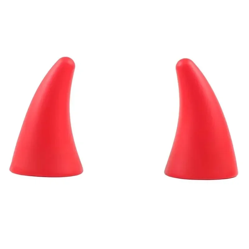 suitable for Chevrolet Corvette C8 2020-2025 PVC red car roof decoration Bullhorn 3D Stickers Car Accessories