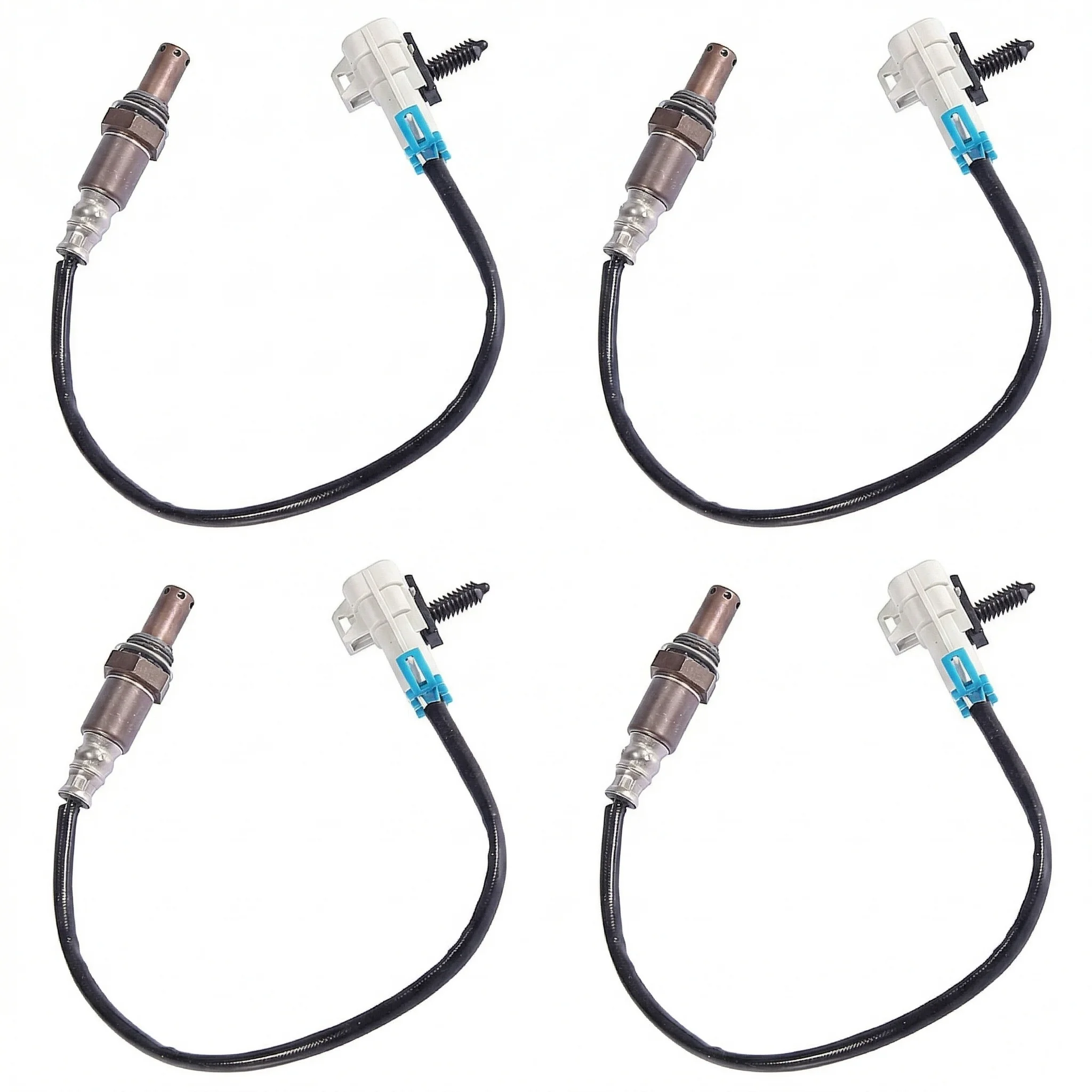 4Pcs Front Rear O2 Lambda Sensor 12583804 1258778 213-3866 For Chevy Suburban Avalanche 5.3L 2007-2014 Sensor Replacement