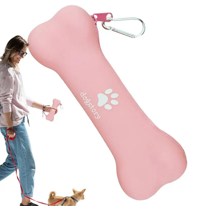 Dog Treat Training Pouch Puppy Snack Bag With Carabiner Portable Dog Treat Pouch For Camping Zippered Snack Bag For Dog Training