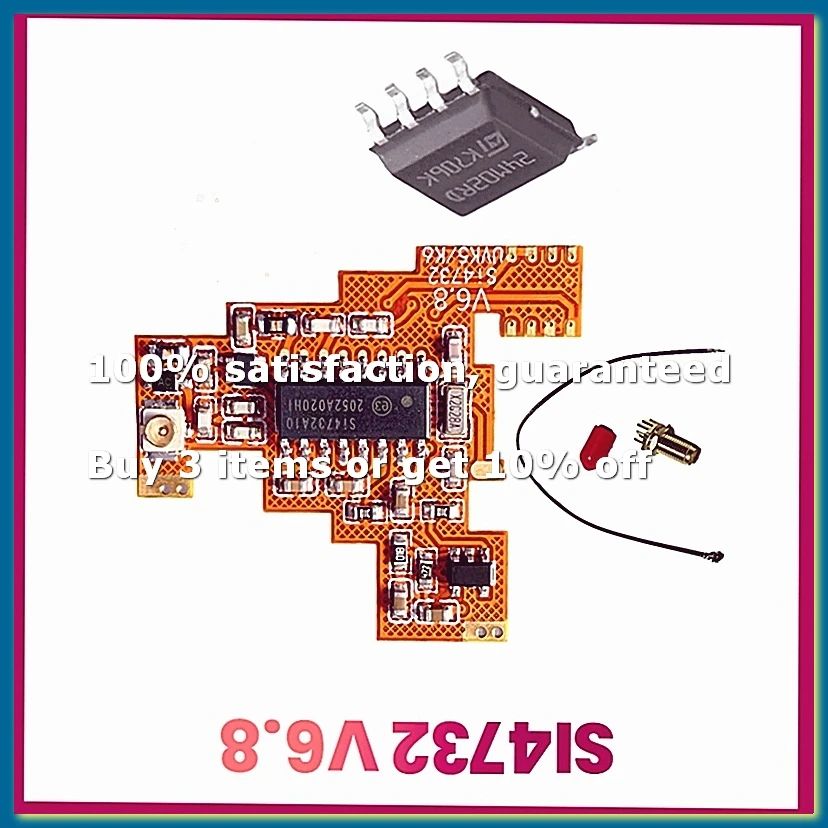 ●SI4732 V6.8 FPC Module+2M Expansion Chip for UVK5 K6 HF Shortwave Full Band/Single Sideband Reception