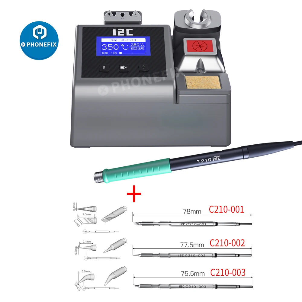 Imagem -03 - Soldagem Repair Tool Kit com Jbc Handle Estação de Solda Nano Iron Tips For Electronics Mobile Phone Lab Smd Pcb I2c 2scni