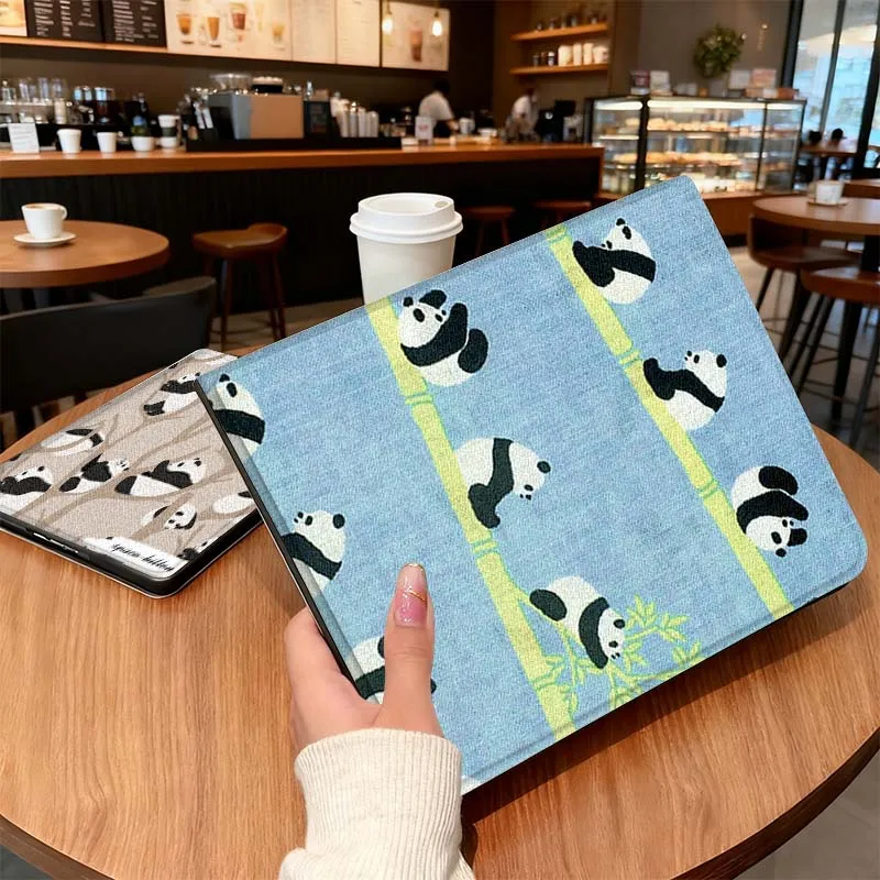 

Creative Panda Cartoon Pattern For Honor Tab Tablet MagicPad 3 6 7 X8 V7 V8 8 9 X9 X8a X9a 10 Pro Inch 2020 2021 Tablet Case