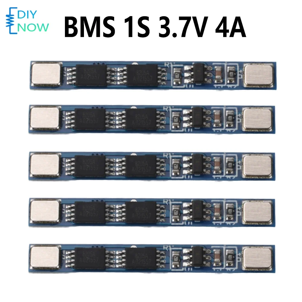 1S 3.7V Li-ion Battery Protection Board 4A Current BMS Module for 18650 Battery Overcharge Discharge Short Circuit Protection