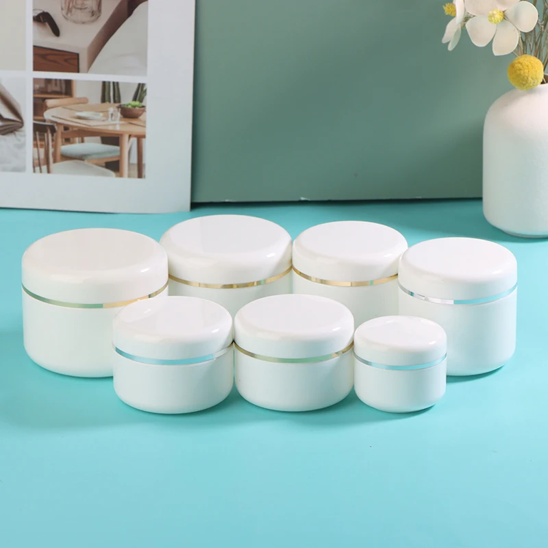 50-250g Cosmetic Containers Cream Lotion Box Makeup Pot Jar With Lids Round Ointments Bottle Refillable Empty Travel Storage