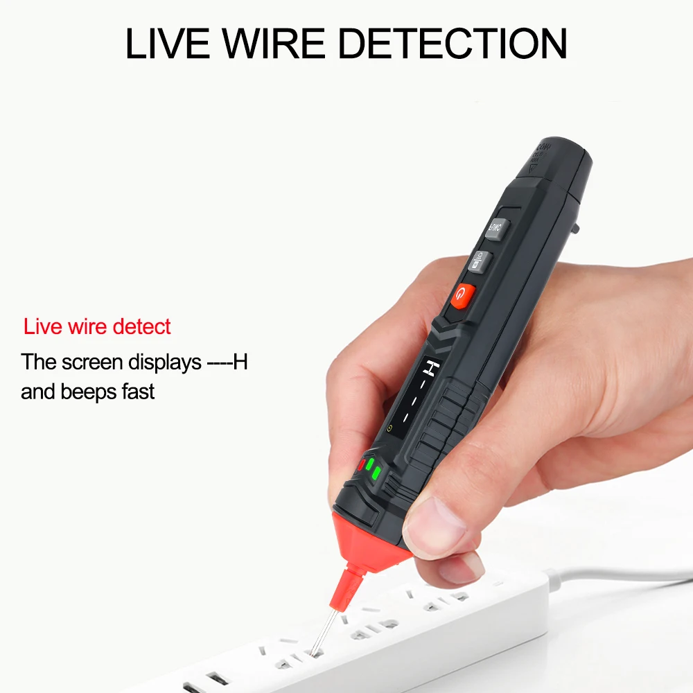 GVDA Digital Pen Type Multimeter True RMS Multi-meter Smart DC AC Voltage Capacitance Tester Voltmeter Auto Range Multimetre